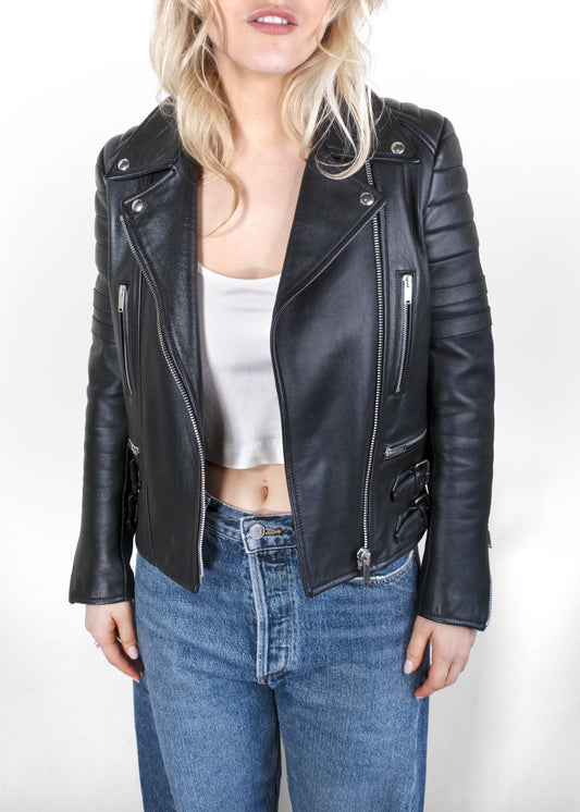 Celine Lamb Leather Biker Jacket