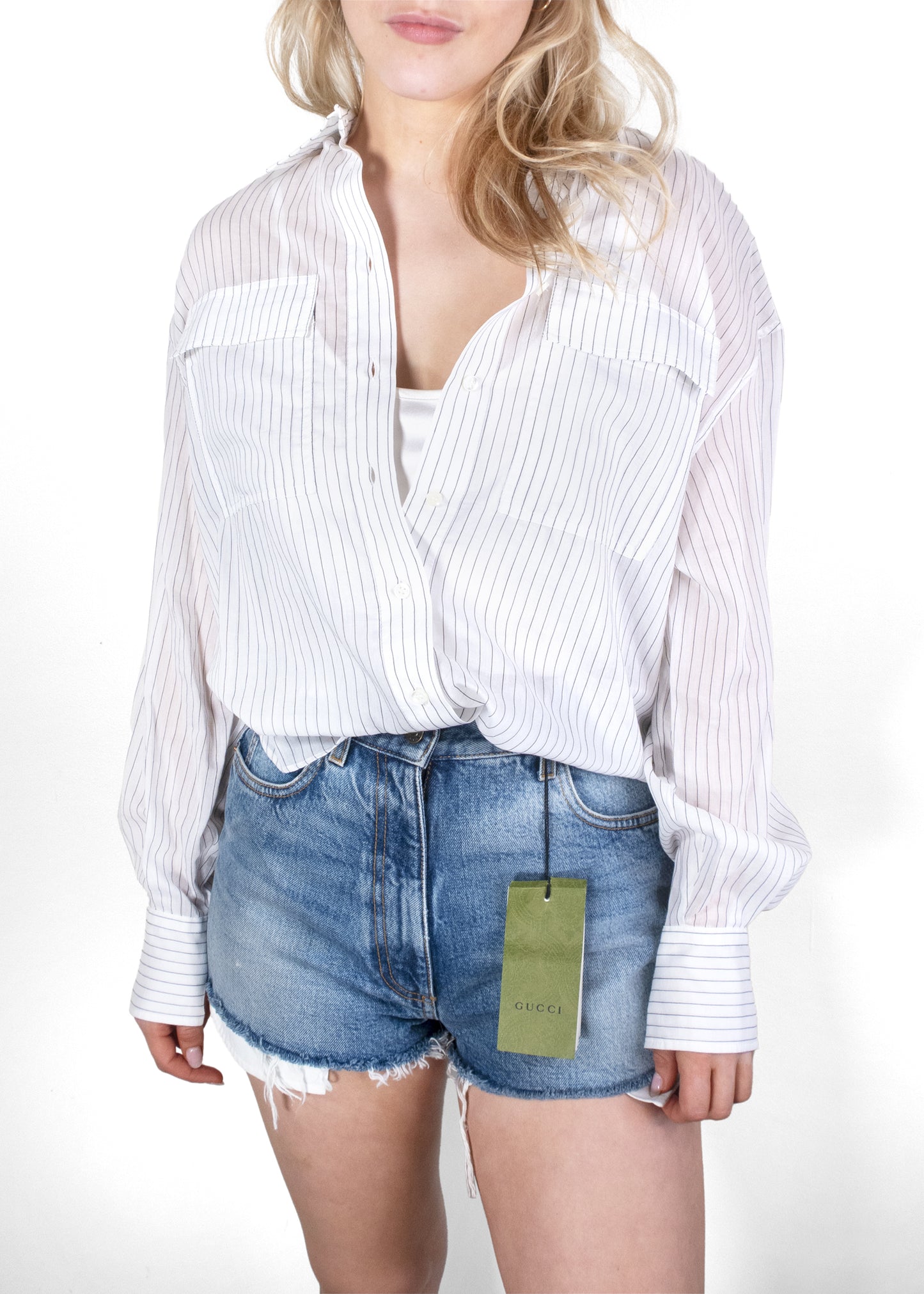 Brunello Cucinelli White Button-Down Shirt