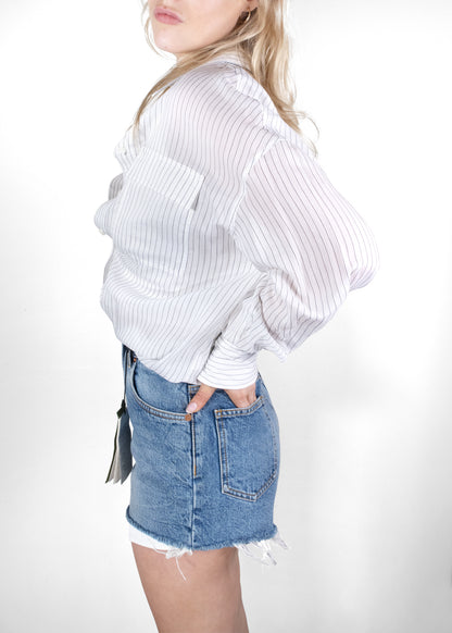 Brunello Cucinelli White Button-Down Shirt