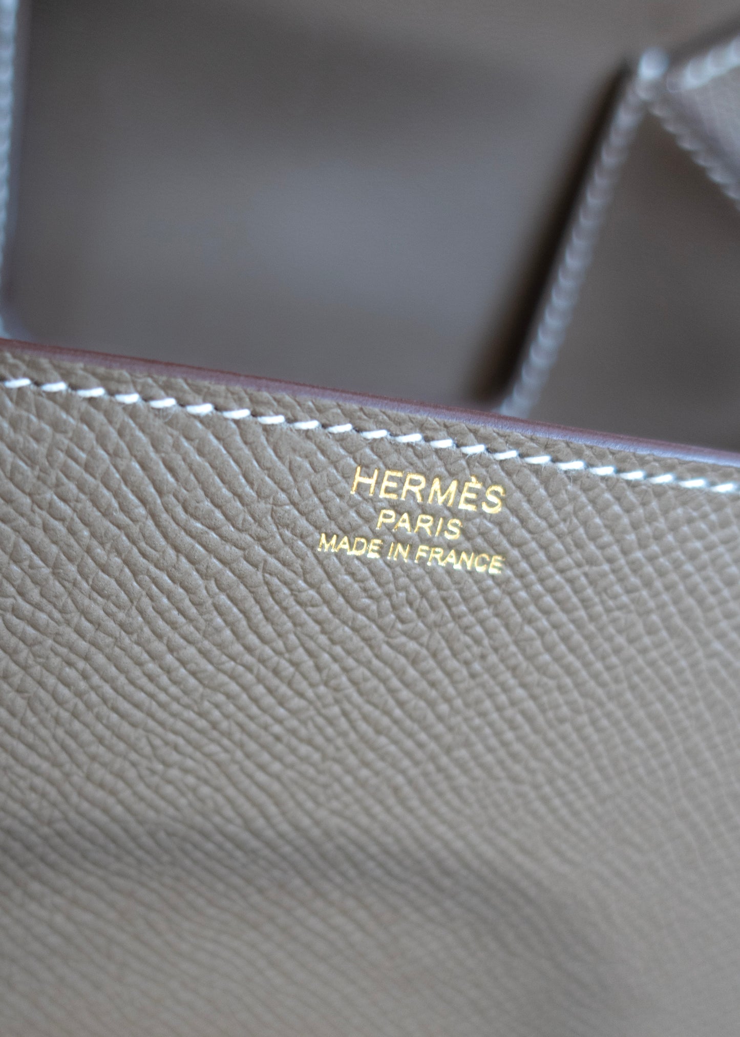 Hermès NIB Etoupe Mini Della Cavalleria Crossbody Bag