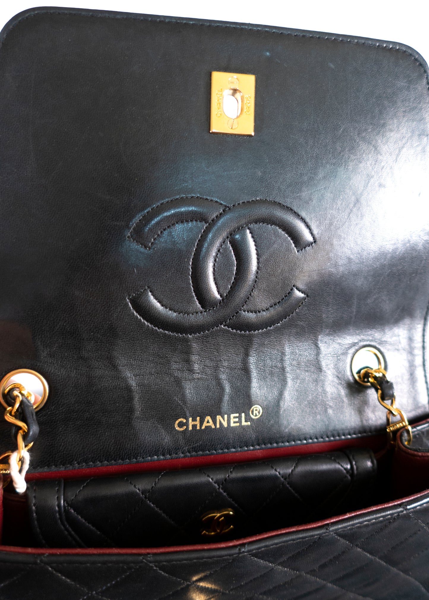 Chanel Lambskin Quilted Single Flap Black