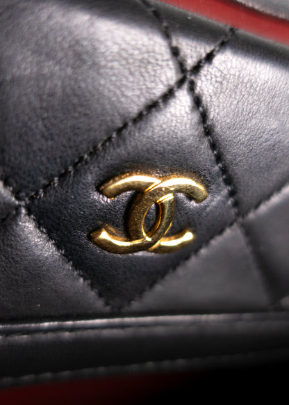 Chanel Lambskin Quilted Single Flap Black