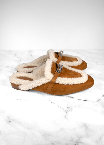 Hermès Oz Suede Mules