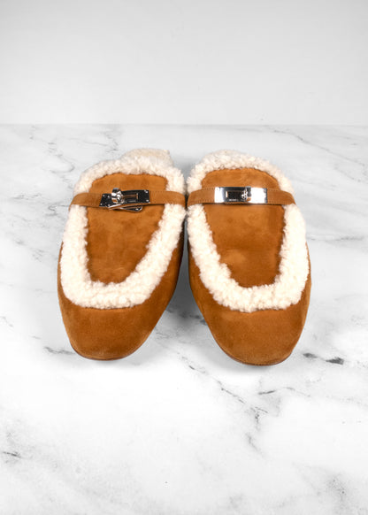 Hermès Oz Suede Mules