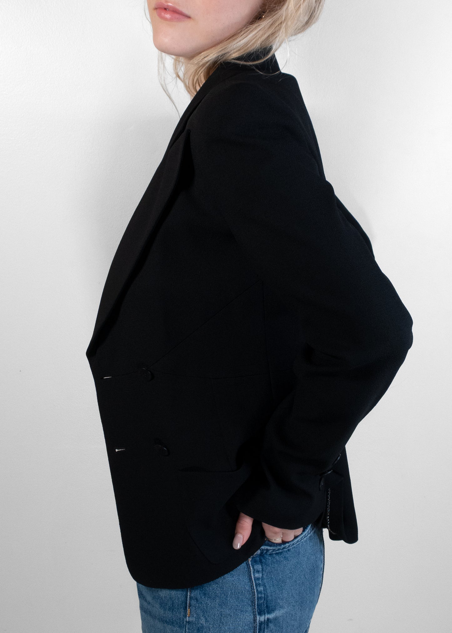Chanel Black Single-Breasted Blazer