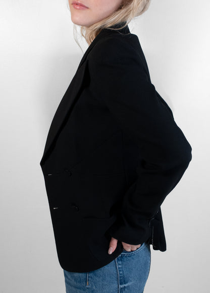 Chanel Black Single-Breasted Blazer