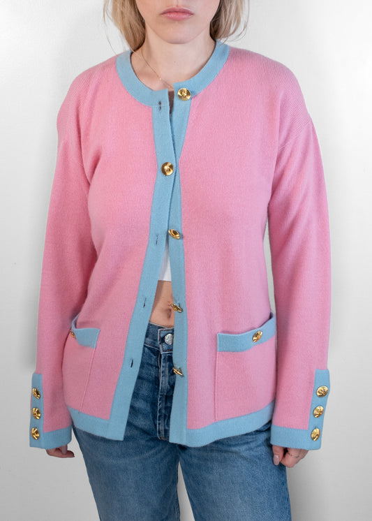 Chanel CC Logo Cashmere Cardigan Sweater
