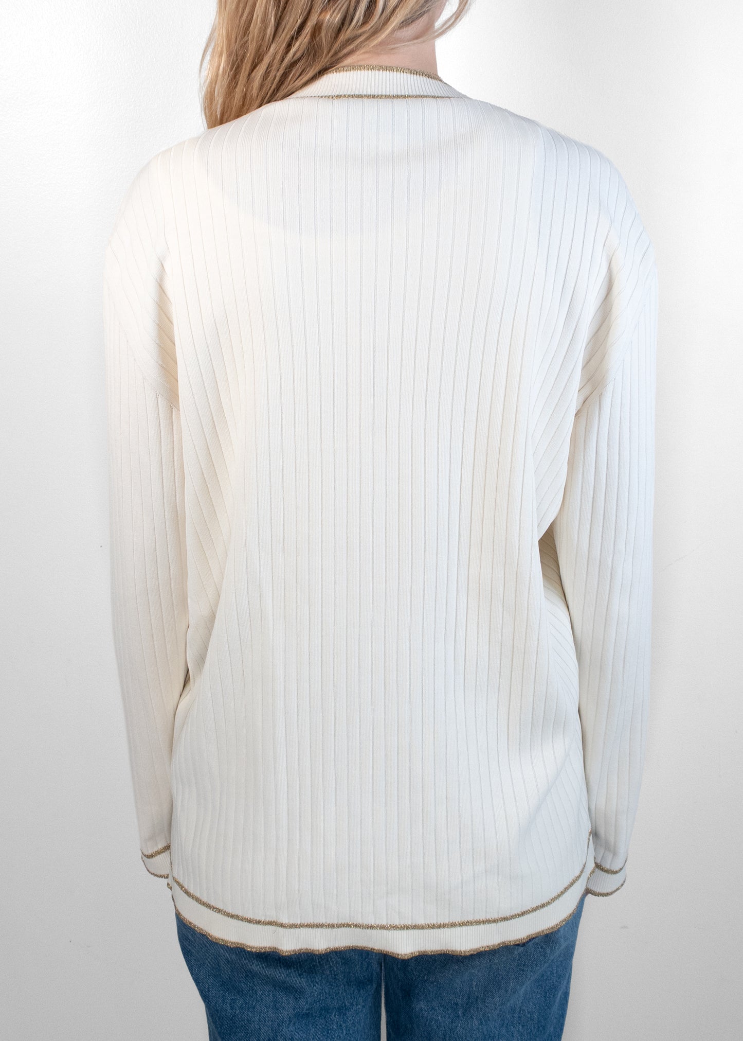 Gucci Incrocio GG Ribbed-Knit Cardigan