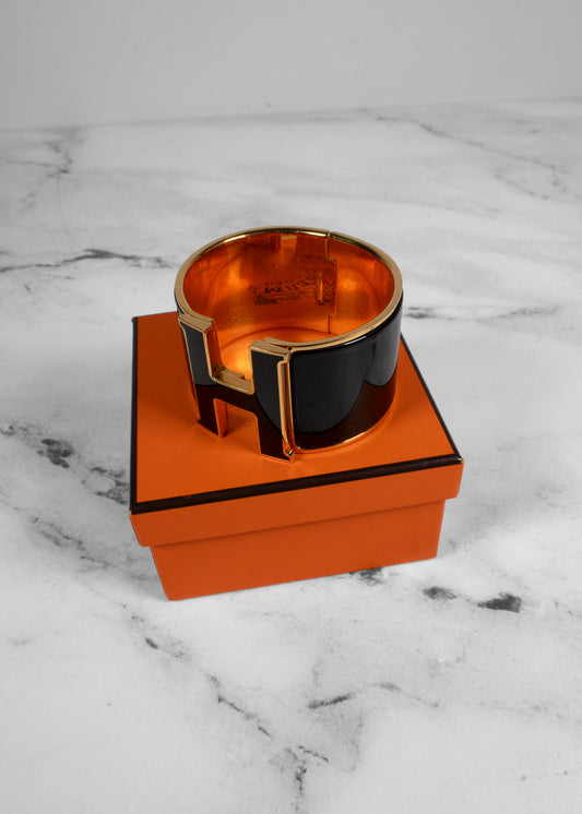 Hermès Enamel Extra Wide Clic Clac H Bracelet