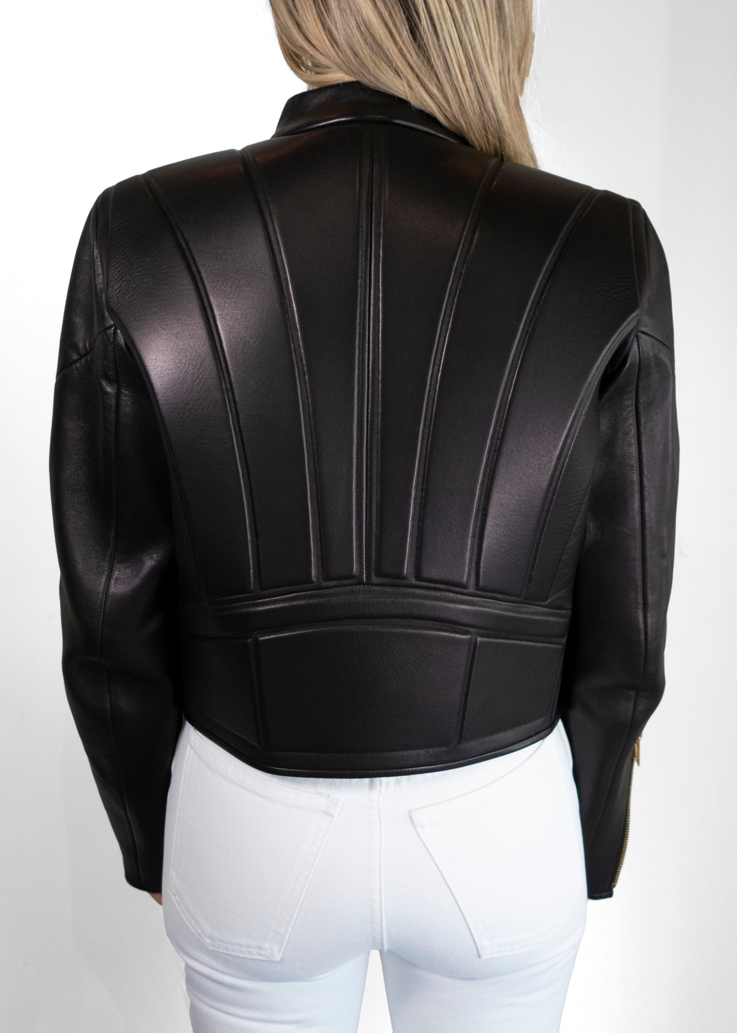 Bottega Veneta Cropped Leather Jacket