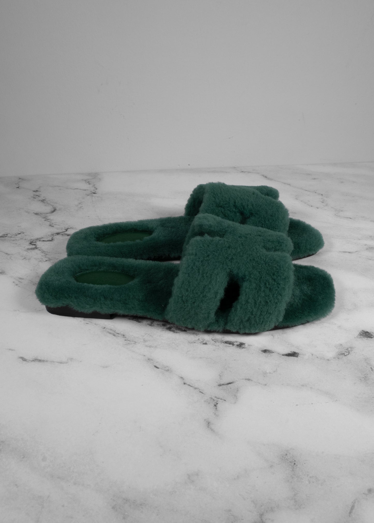 Hermès Woolskin Oran Sandals