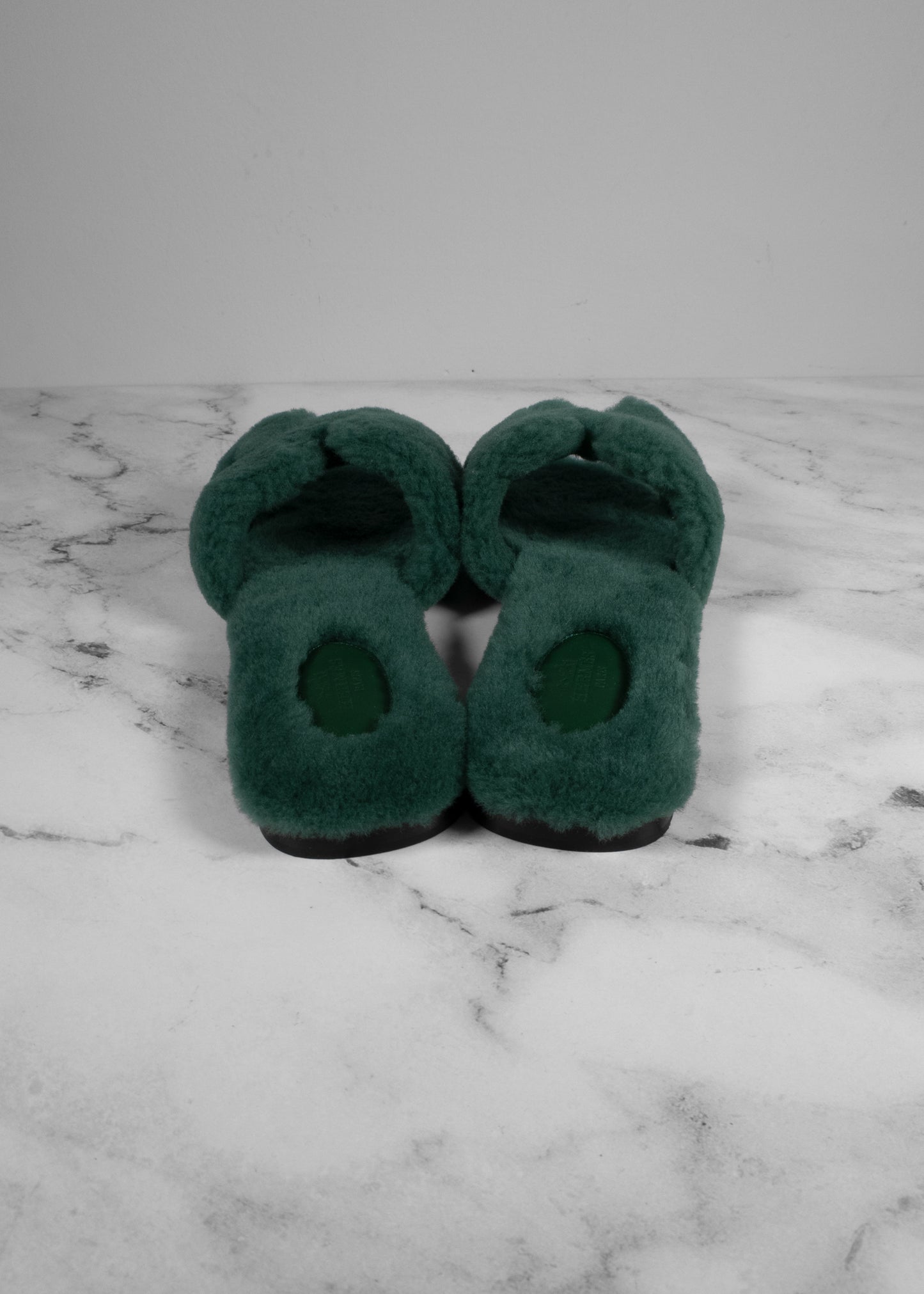 Hermès Woolskin Oran Sandals