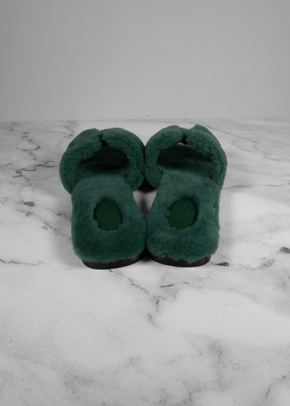 Hermès Woolskin Oran Sandals