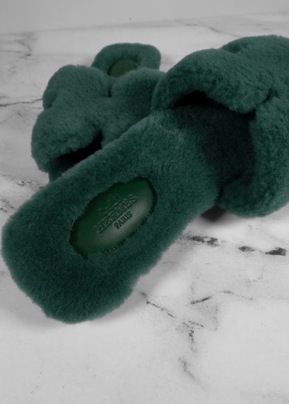 Hermès Woolskin Oran Sandals