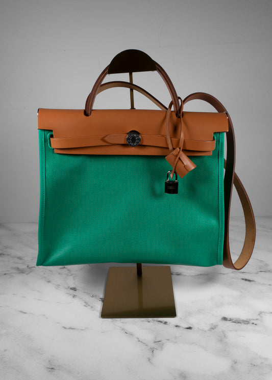 Hermès Toile Officier Herbag Zip 31