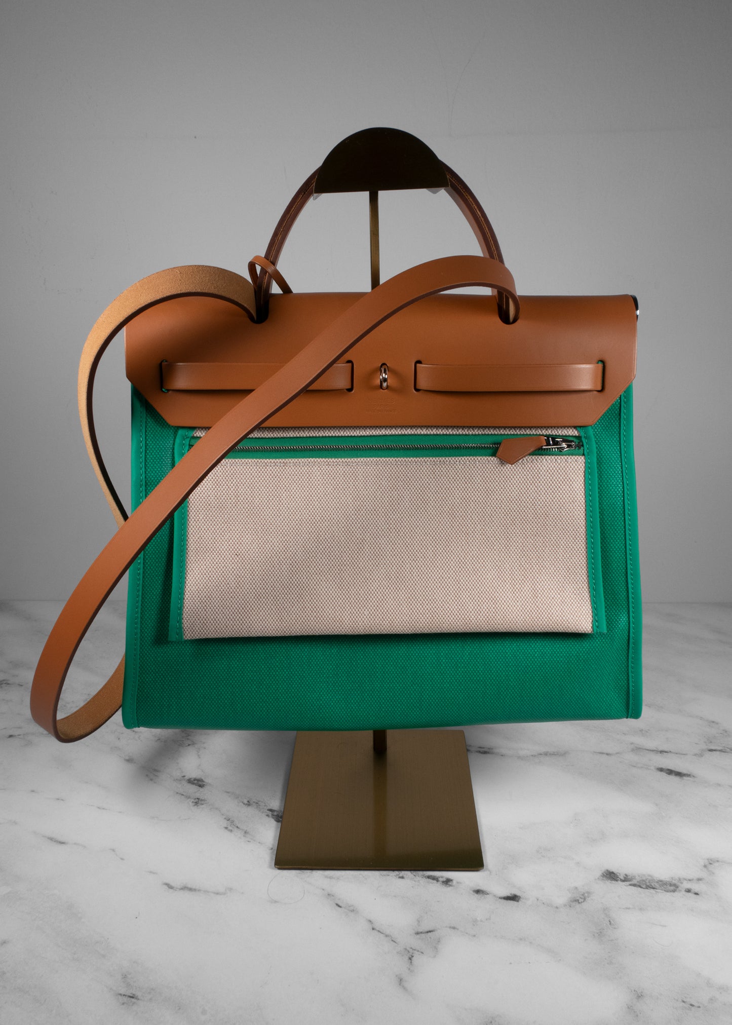 Hermès Toile Officier Herbag Zip 31