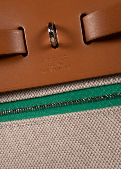 Hermès Toile Officier Herbag Zip 31