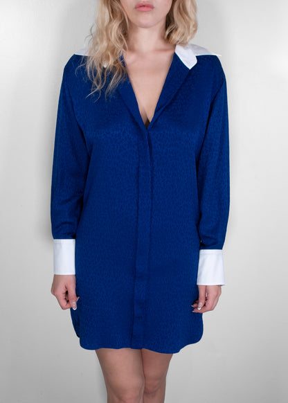 Chanel Two-Tone Jacquard Shirtdress