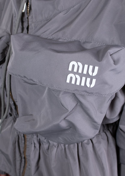 Miu Miu Recycled Polyamide Cropped Jacket