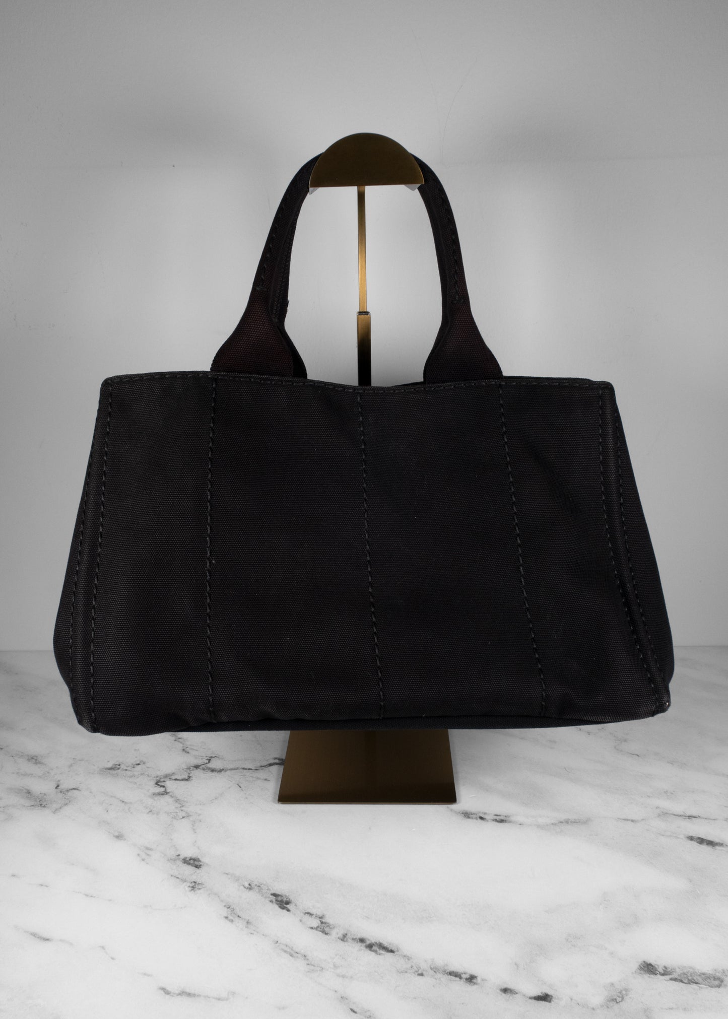 Prada Canapa Logo Tote Black
