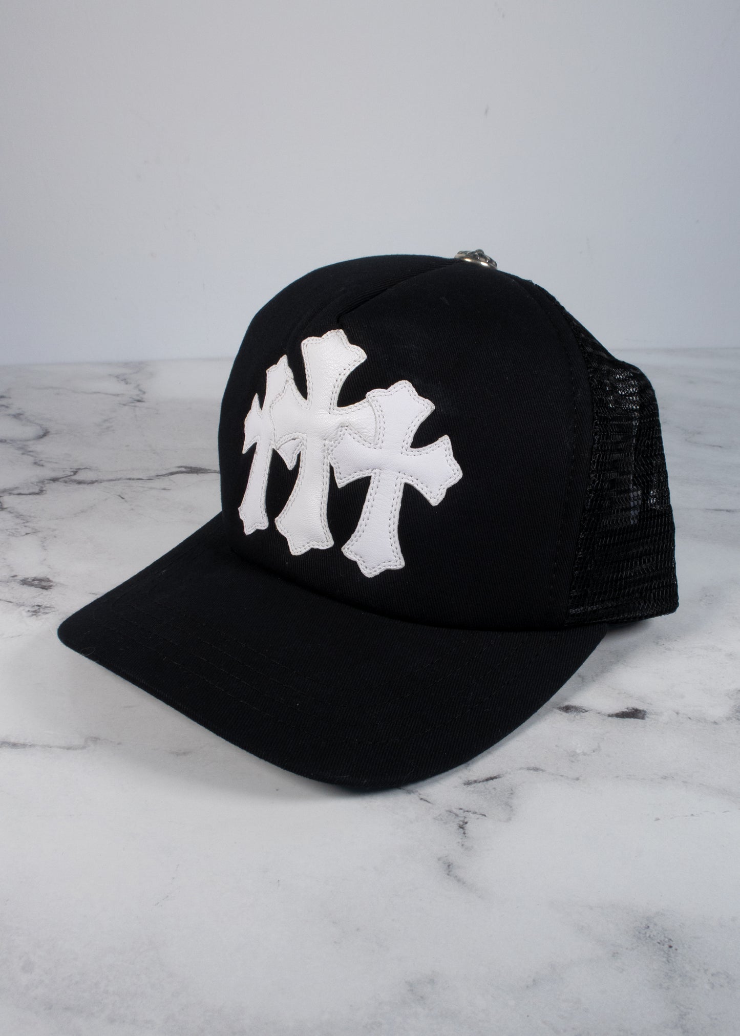 Chrome Hearts Triple Cross Leather Patch Hat