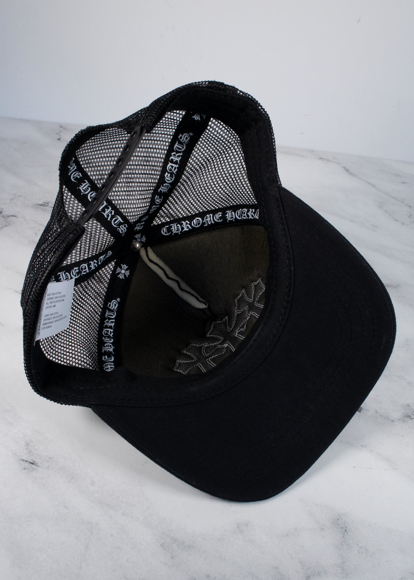 Chrome Hearts Triple Cross Leather Patch Hat