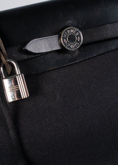 Hermès Military Toile Vache Hunter Herbag