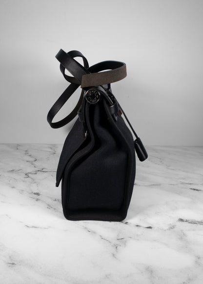 Hermès Military Toile Vache Hunter Herbag