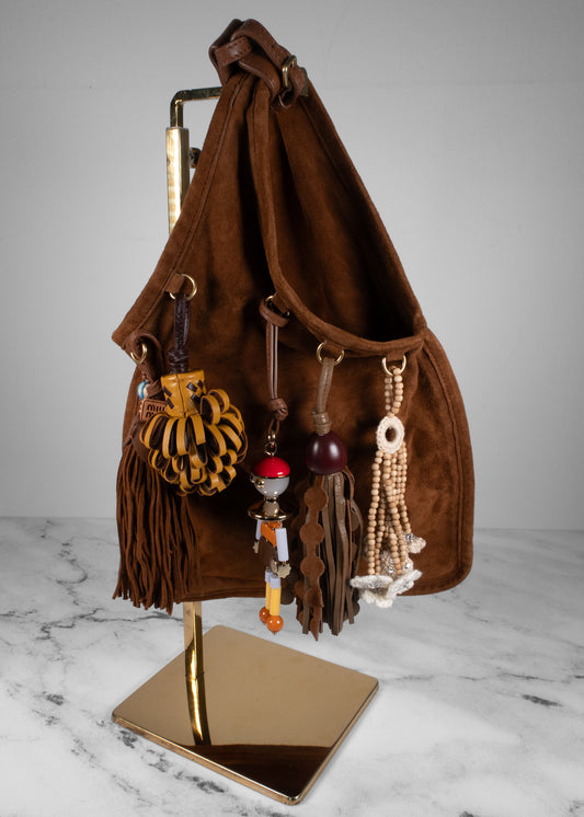 Miu Miu Trick Suede Tote Bag