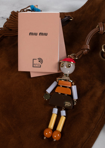 Miu Miu Trick Suede Tote Bag