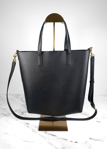 Saint Laurent Calfskin Toy Shopping Tote Black