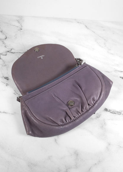 Chanel Lambskin Half Moon Wallet on Chain