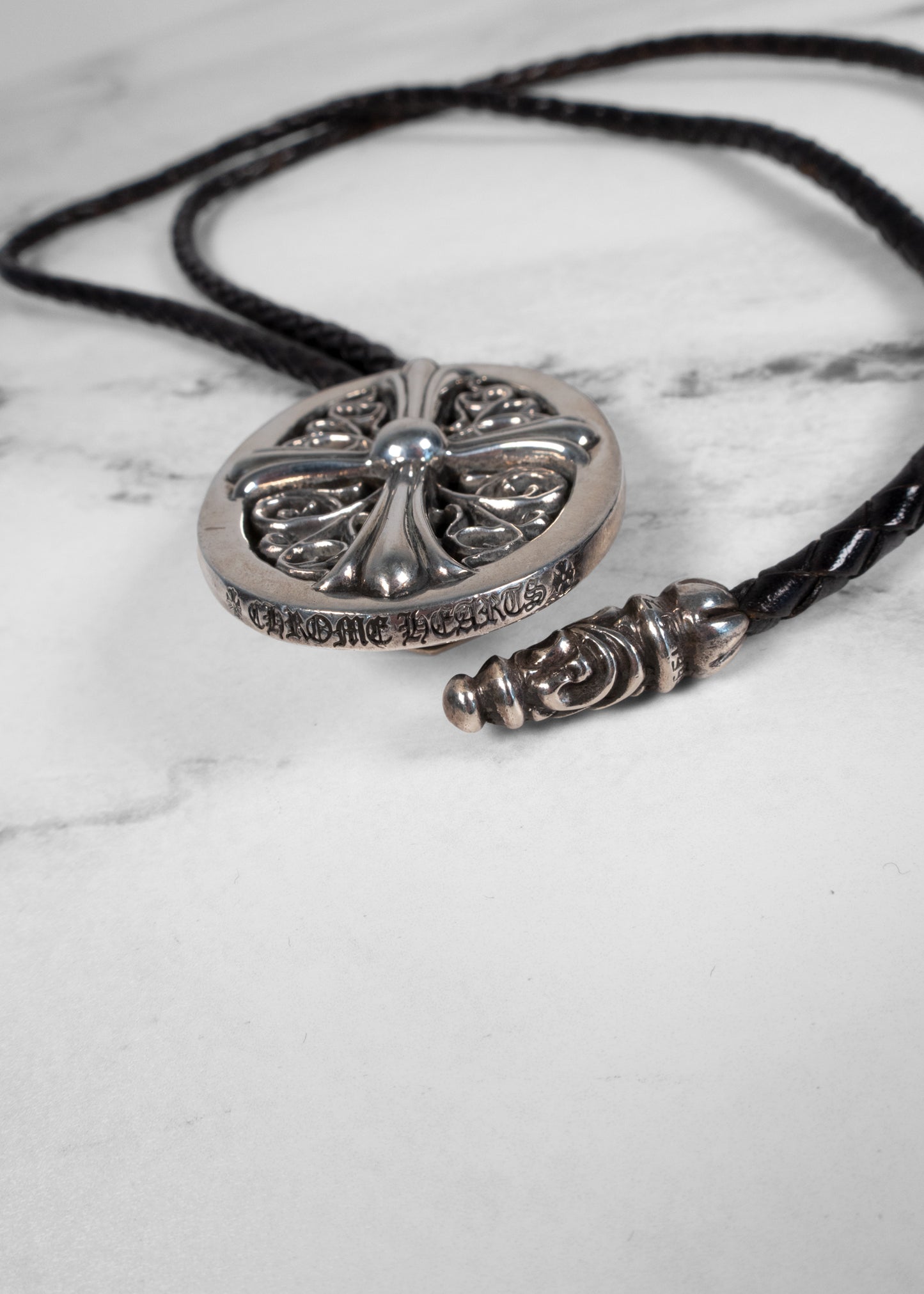 Chrome Hearts Oval Cross Bolo Tie