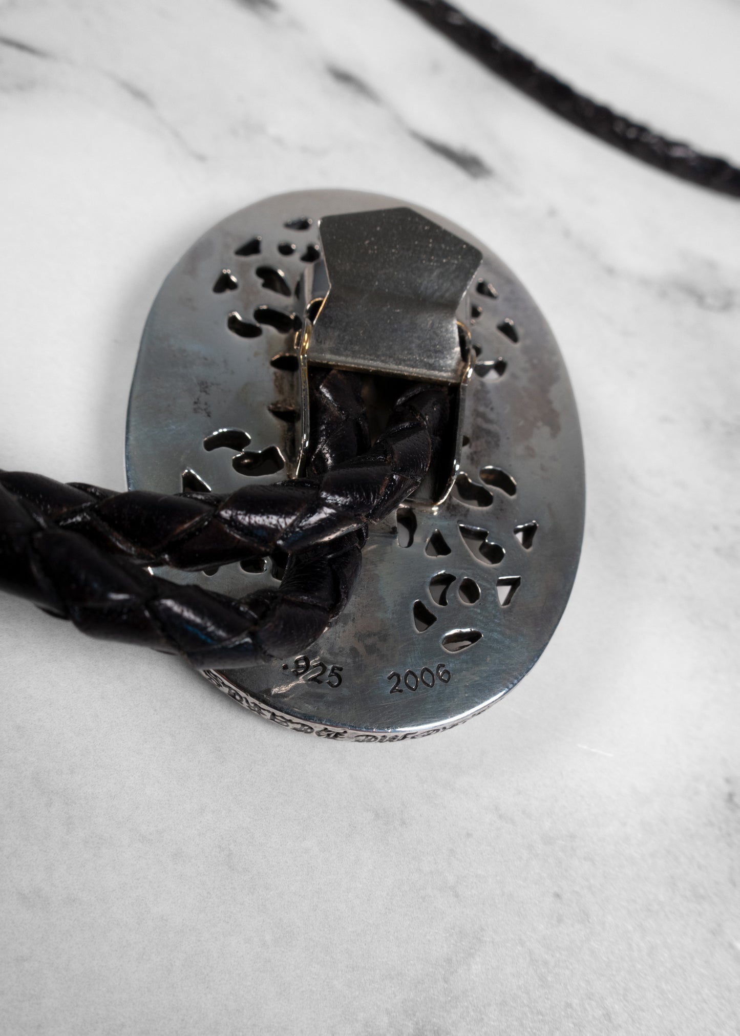 Chrome Hearts Oval Cross Bolo Tie
