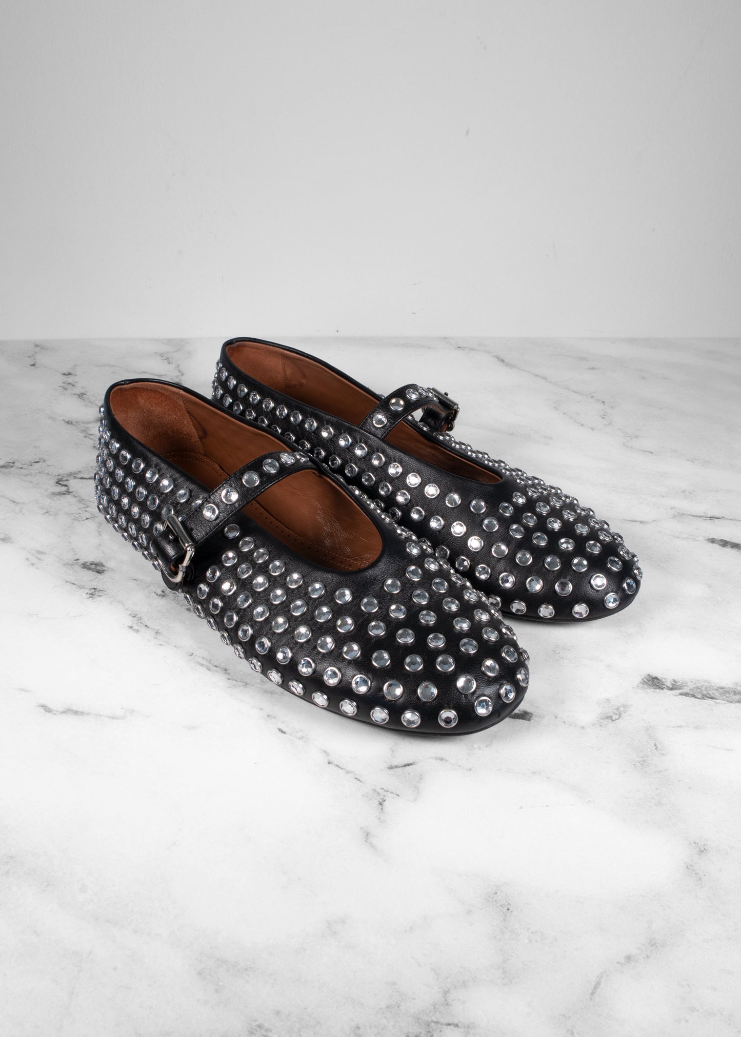 Alaïa Rhinestone Ballet Flats