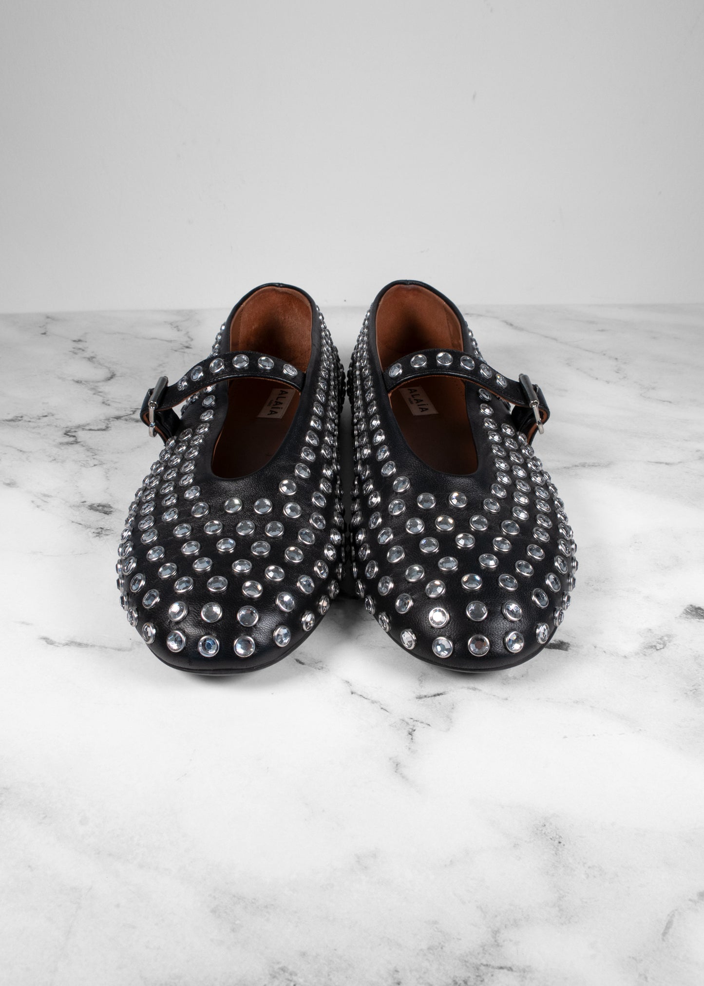 Alaïa Rhinestone Ballet Flats