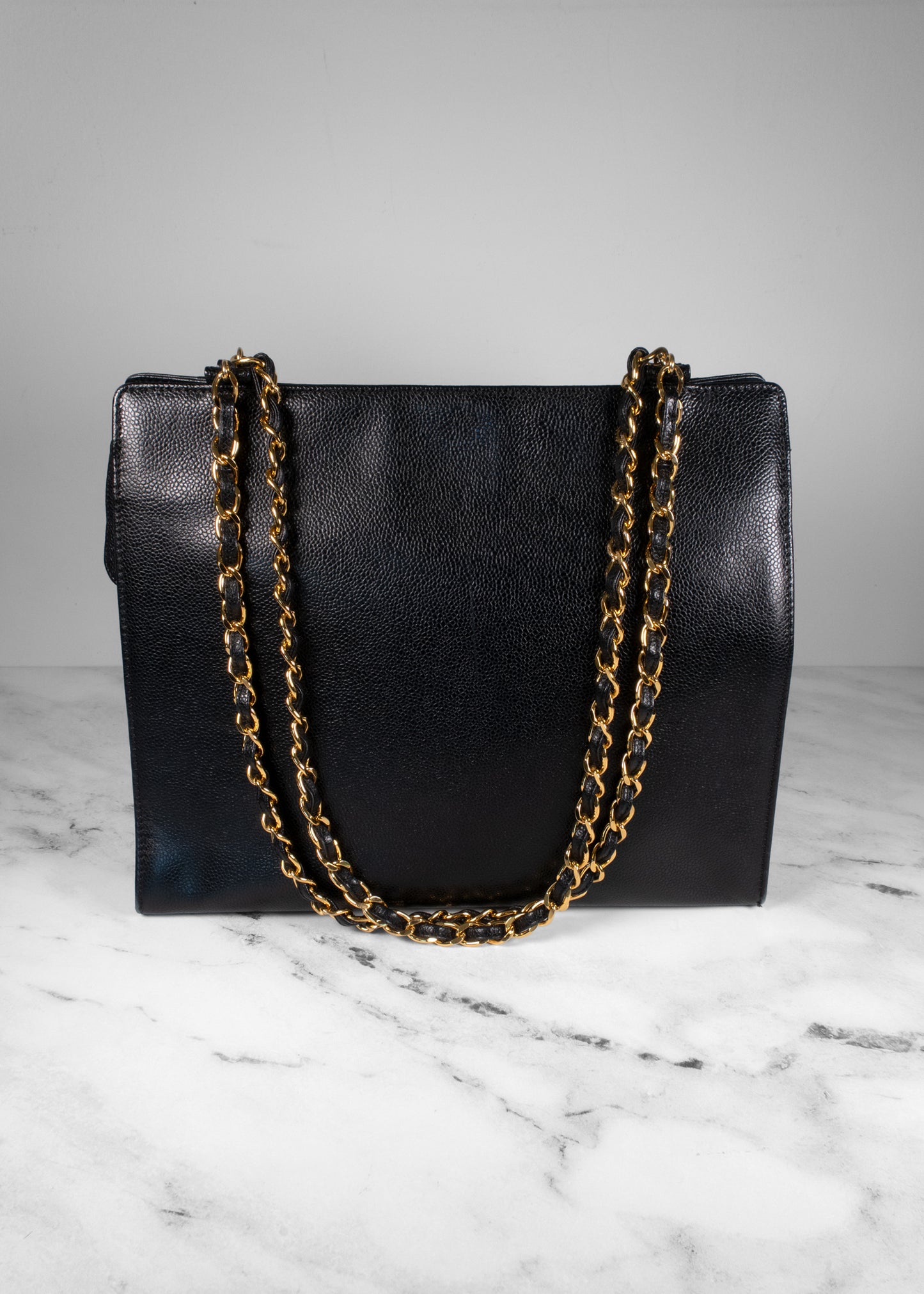 Chanel Caviar Leather Shoulder Tote