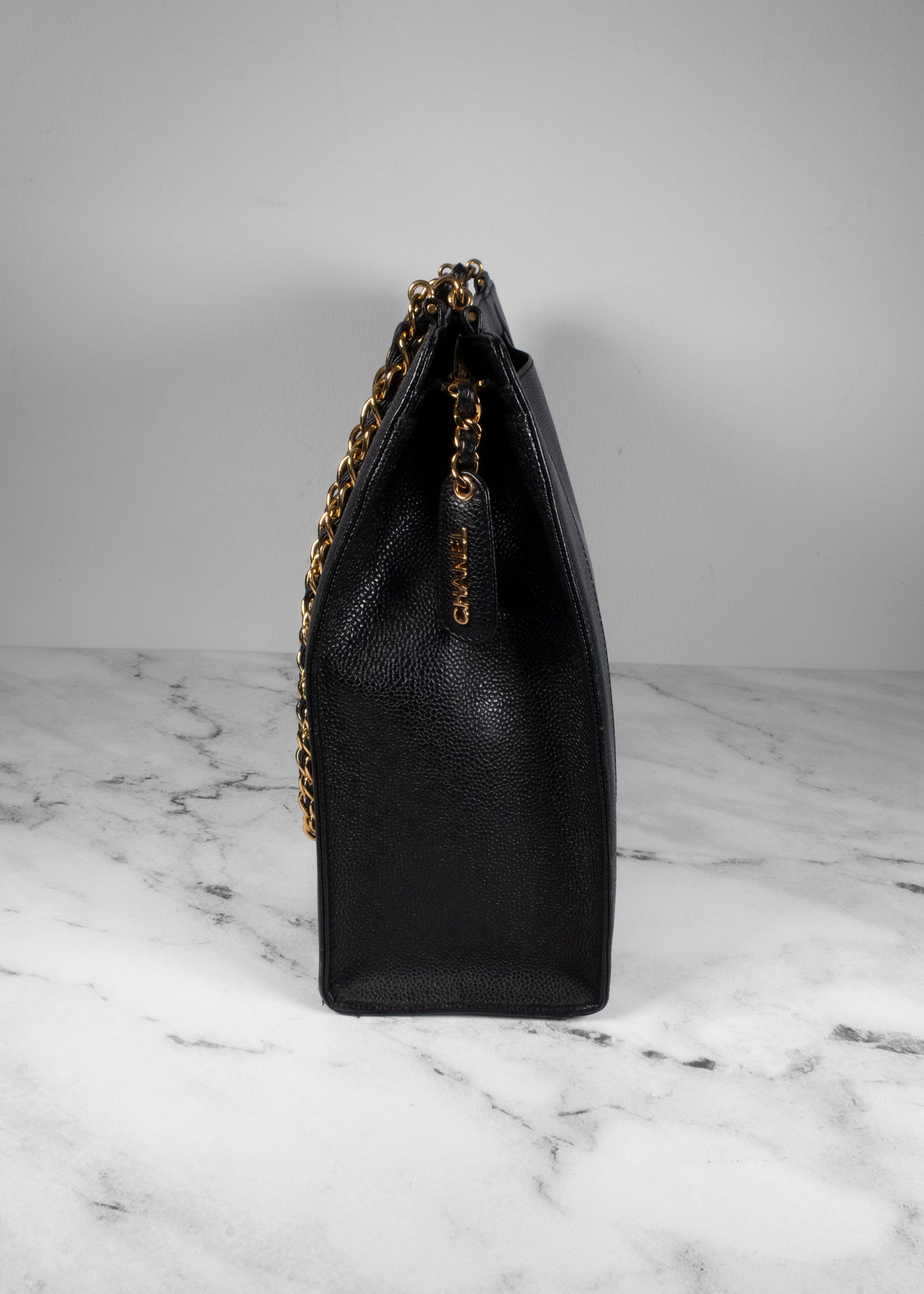 Chanel Caviar Leather Shoulder Tote