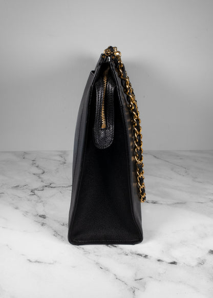 Chanel Caviar Leather Shoulder Tote