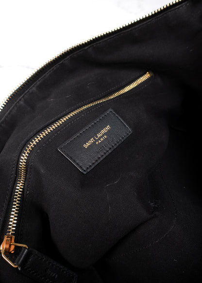 Saint Laurent 2022 Raffia Tuc Shoulder