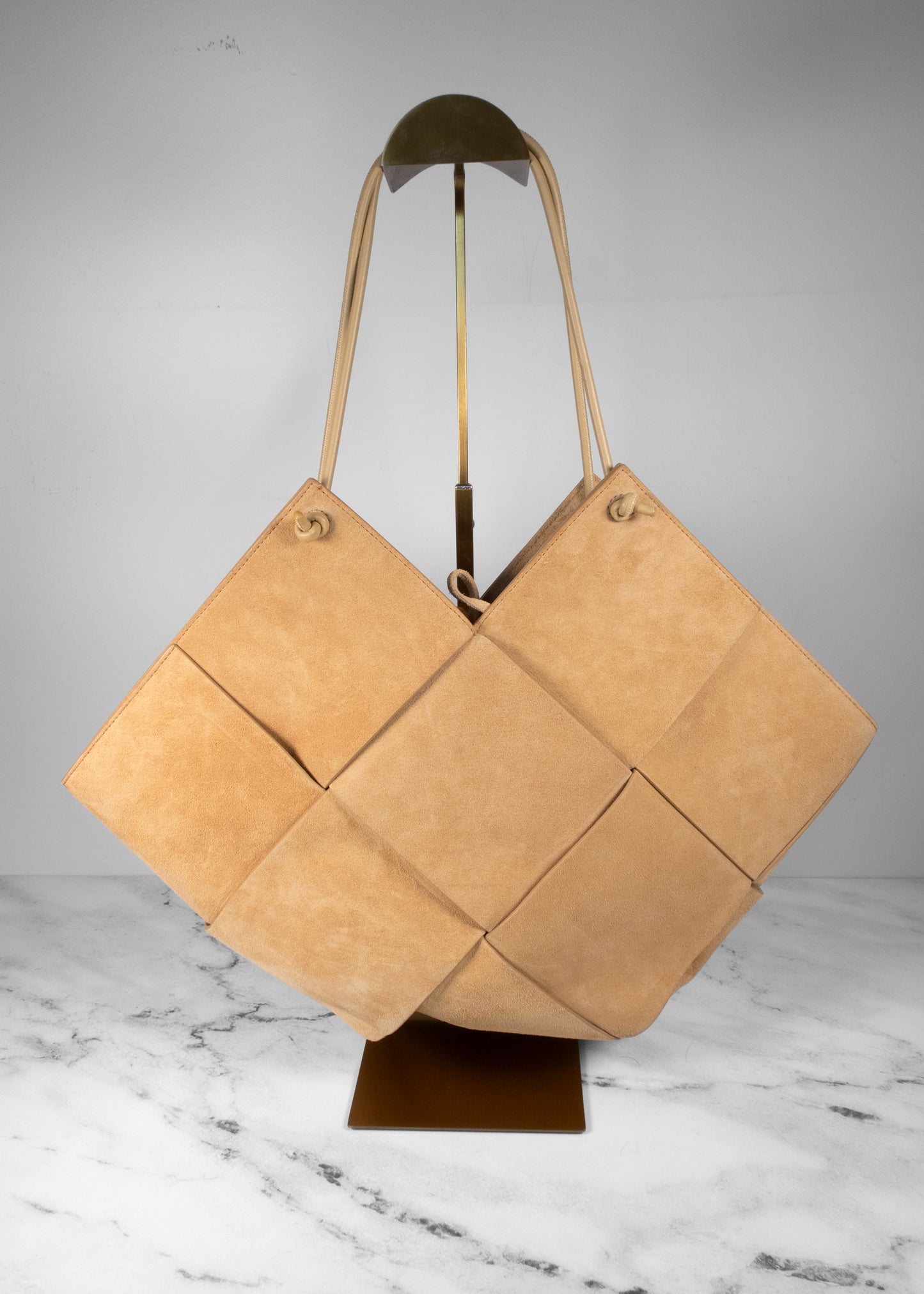 Bottega Veneta Suede Maxi Intrecciato Tote