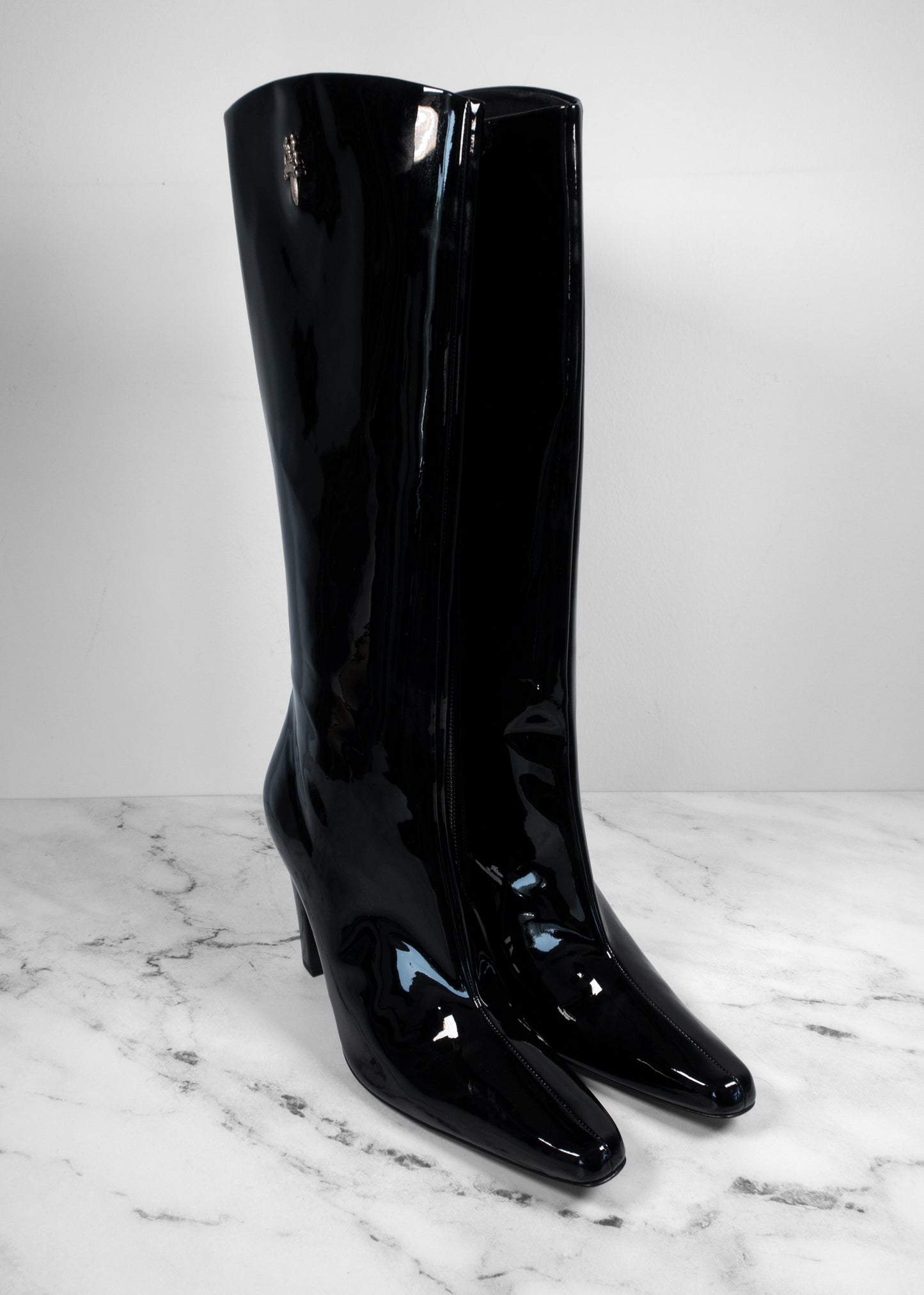 Chrome Hearts Patent Leather Boots