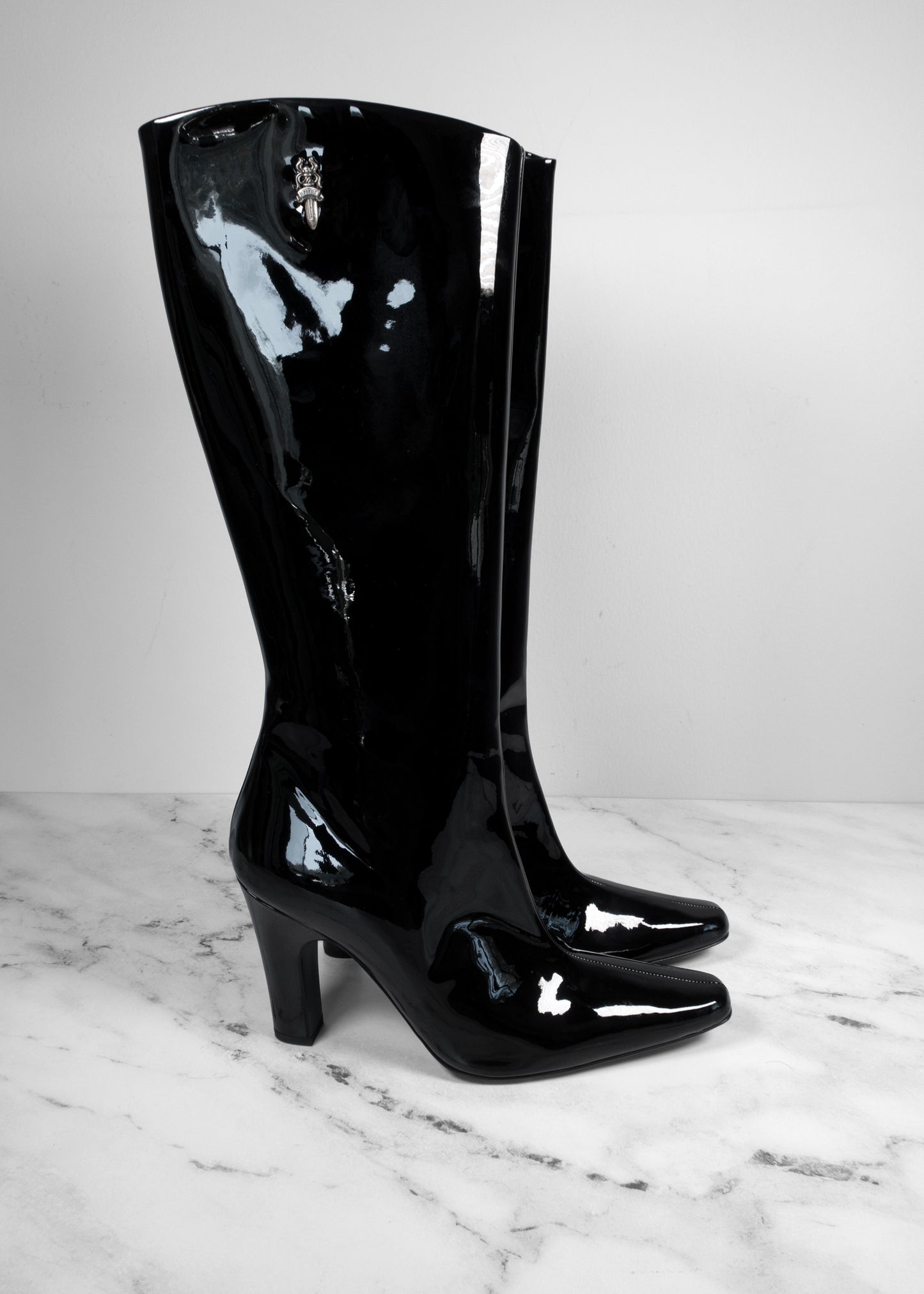 Chrome Hearts Patent Leather Boots