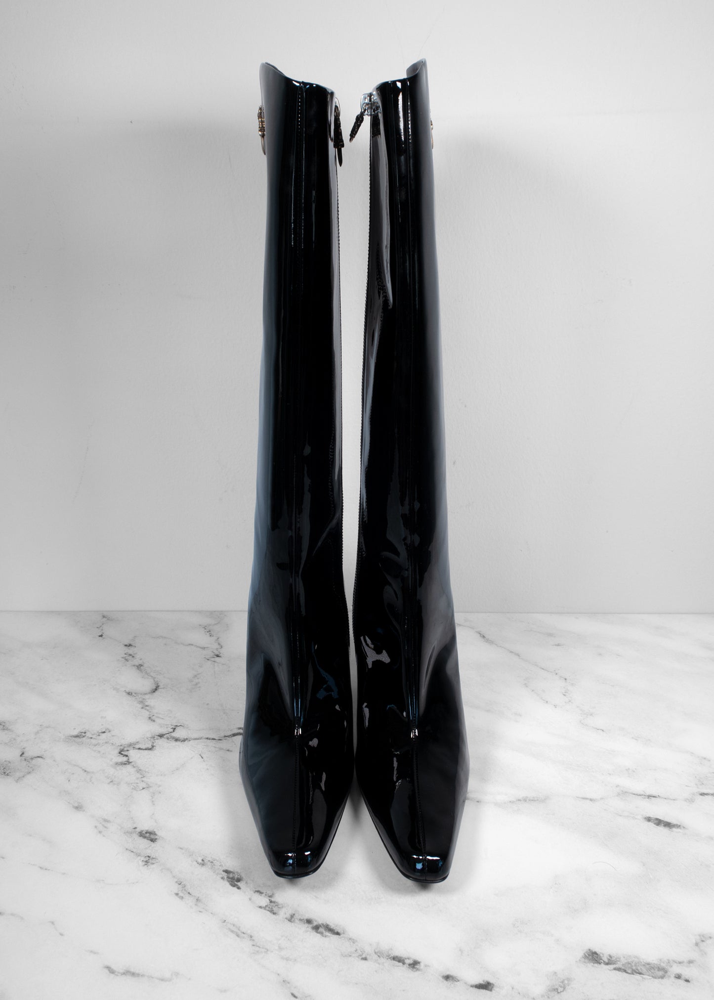 Chrome Hearts Patent Leather Boots