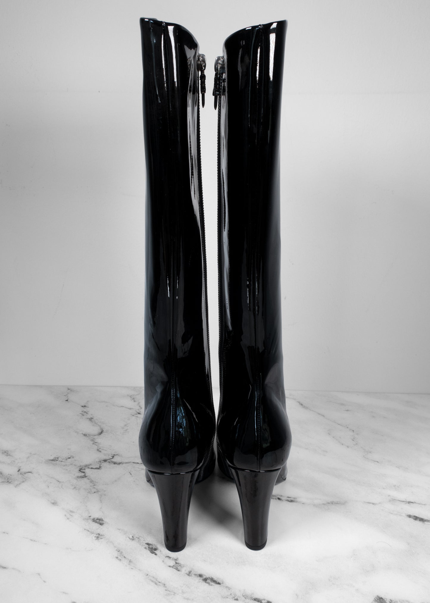 Chrome Hearts Patent Leather Boots