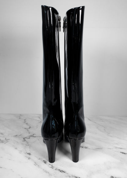 Chrome Hearts Patent Leather Boots