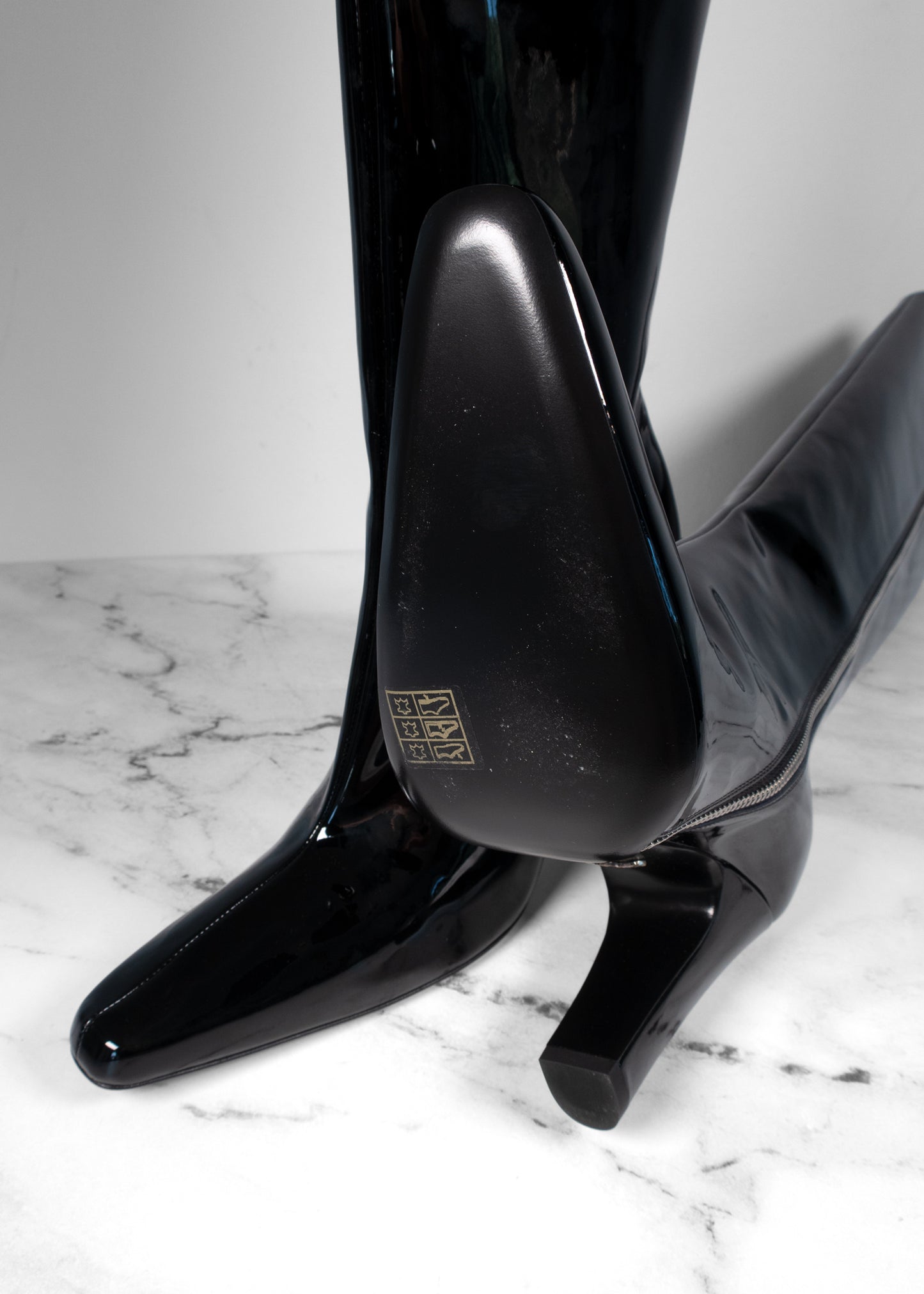 Chrome Hearts Patent Leather Boots
