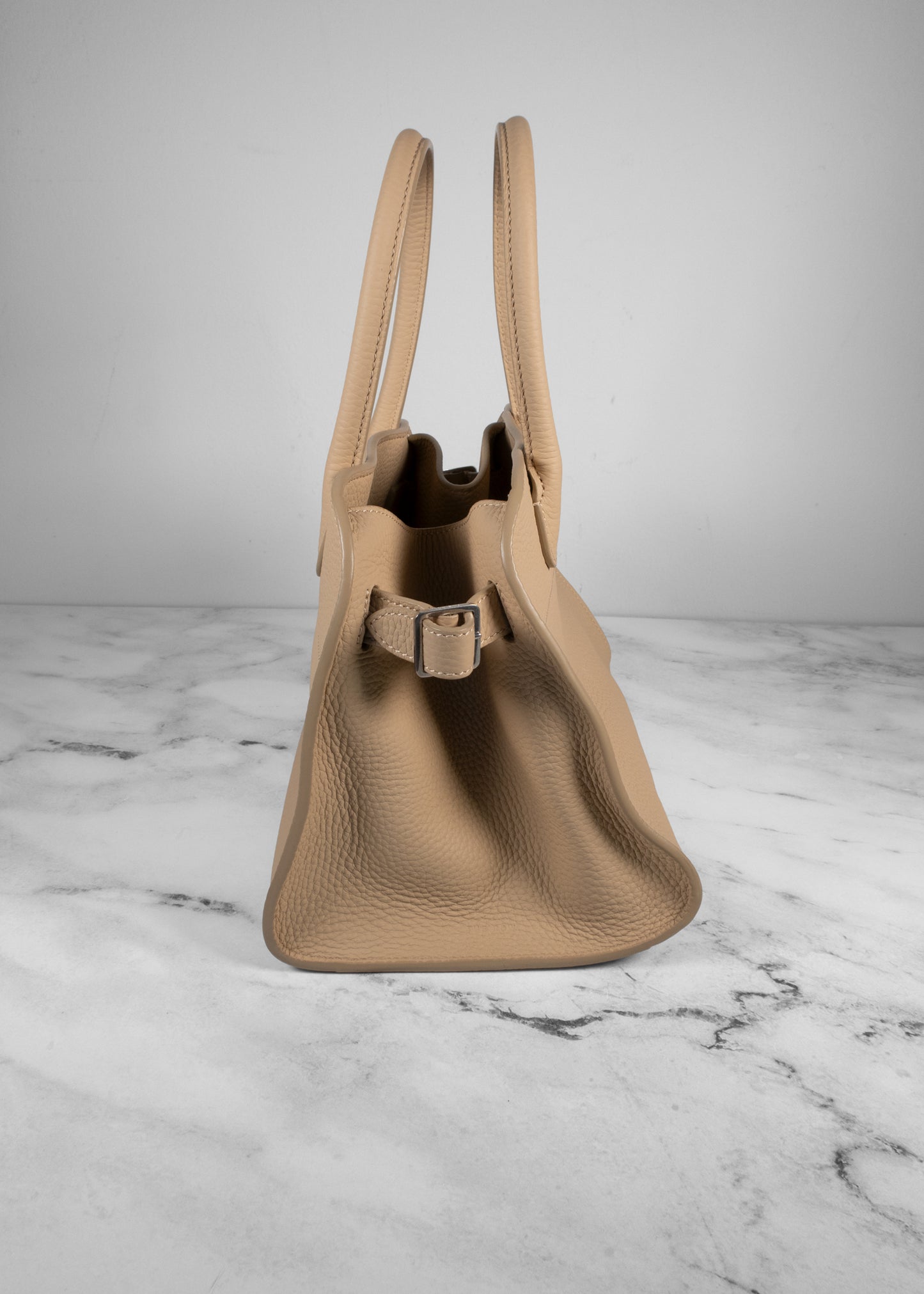 The Row Soft Margaux Bag Beige in Leather