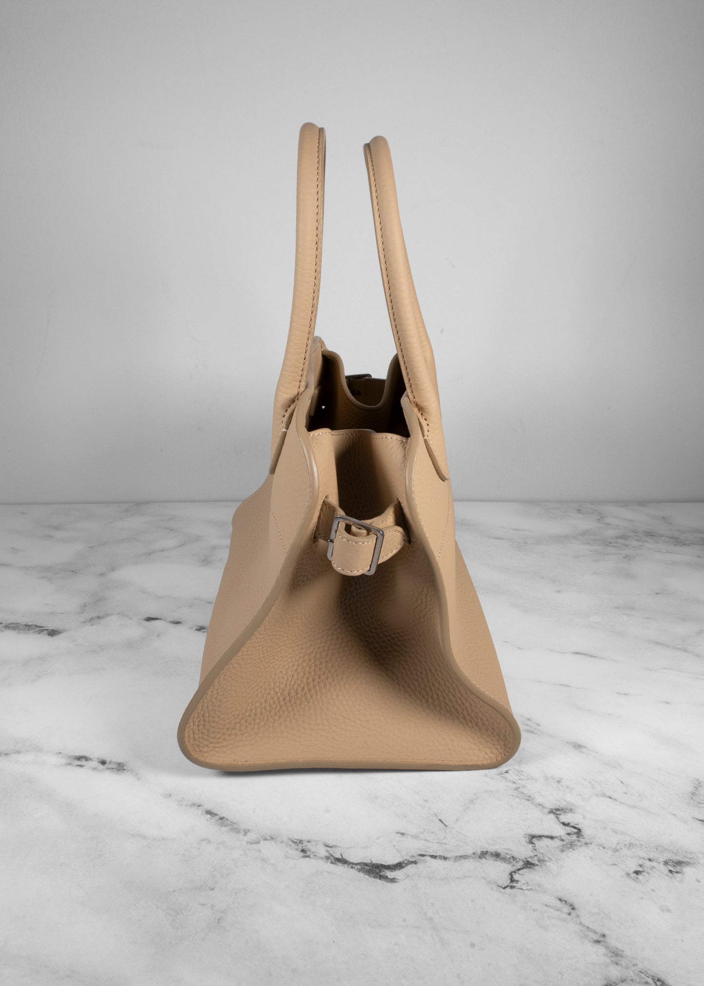 The Row Soft Margaux Bag Beige in Leather
