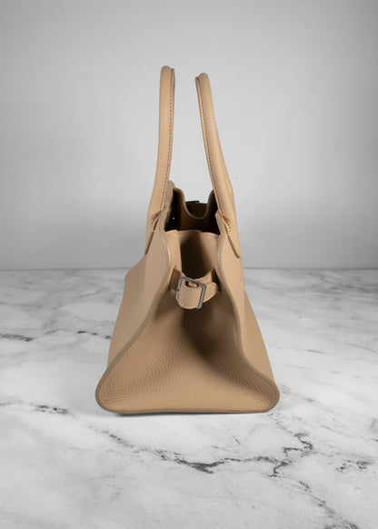 The Row Soft Margaux Bag Beige in Leather